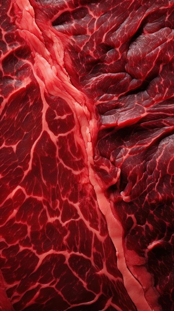 Wagyu beef surface meat food backgrounds. AI generated Image by rawpixel.
