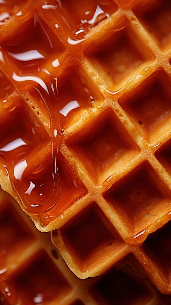 Waffle food backgrounds repetition. AI generated Image by rawpixel.