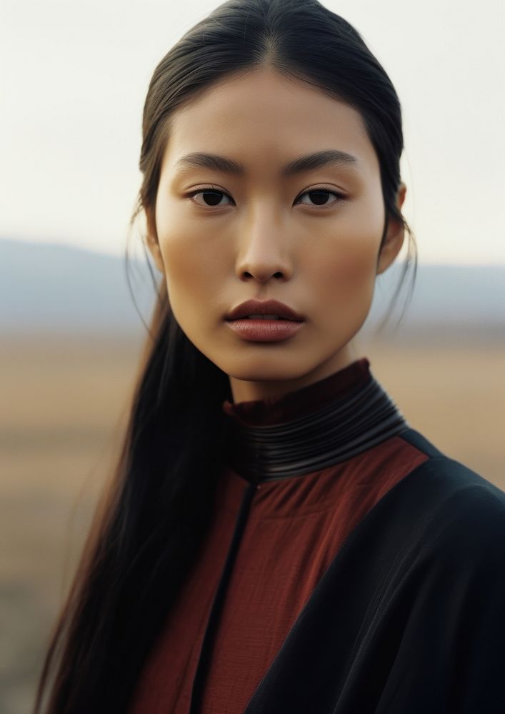 Mongolia woman portrait adult photo. AI generated Image by rawpixel.