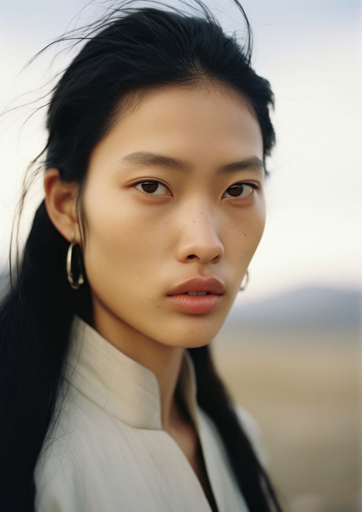 Mongolia woman portrait adult photo. AI generated Image by rawpixel.