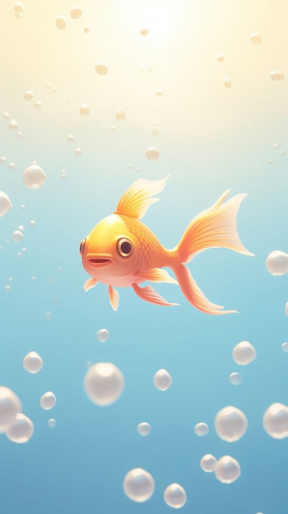 Gold fish goldfish animal pomacentridae. AI generated Image by rawpixel.