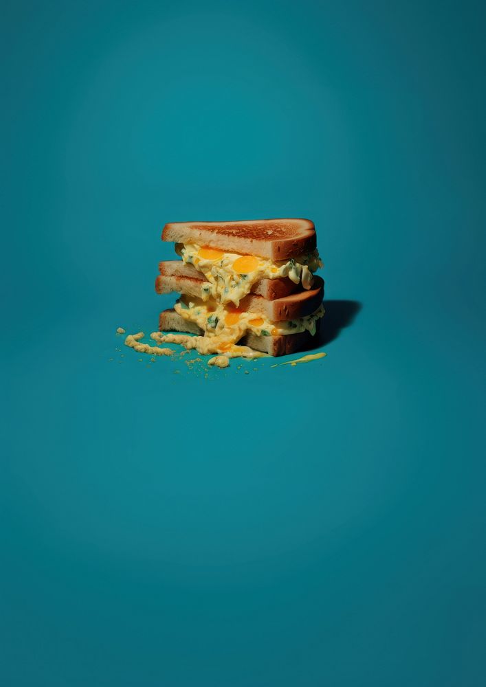 Grilled cheese sandwich food darkness yellow. AI generated Image by rawpixel.
