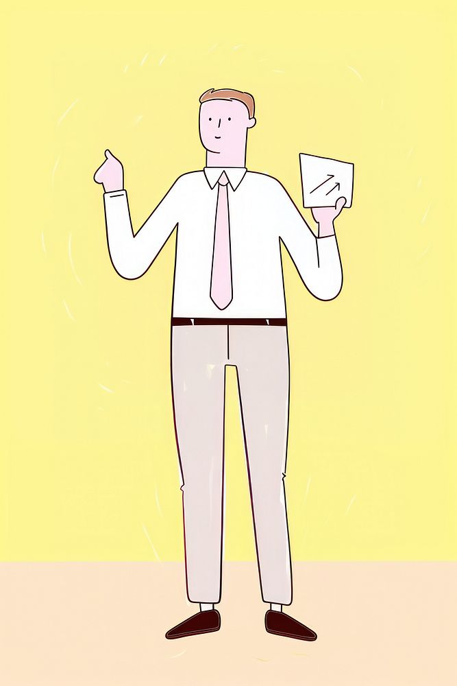Man cartoon paper adult. AI generated Image by rawpixel.