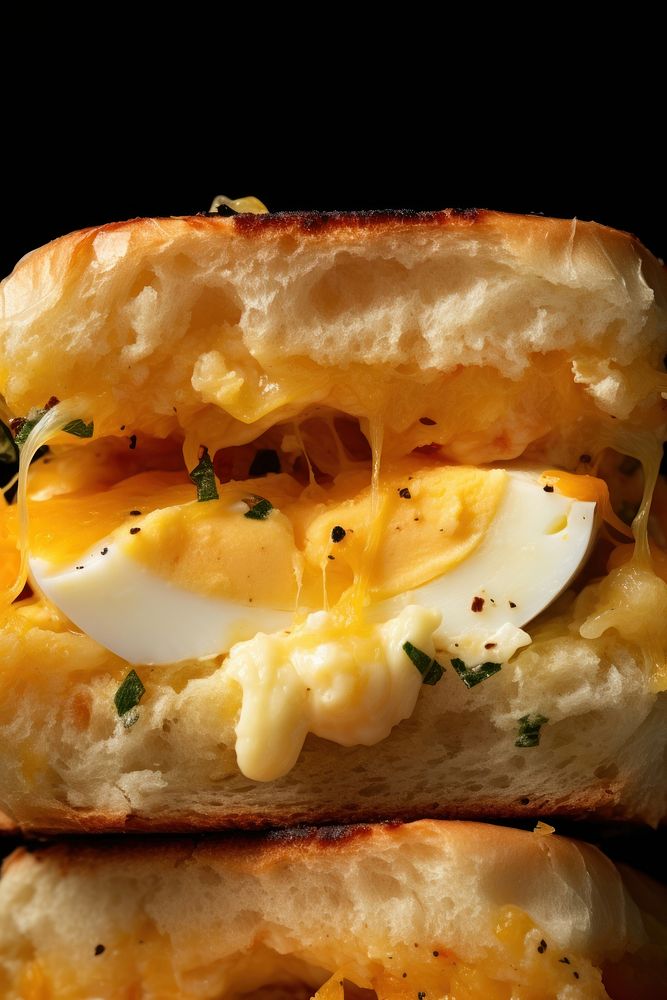 Egg breakfast sandwich bread. AI generated Image by rawpixel.