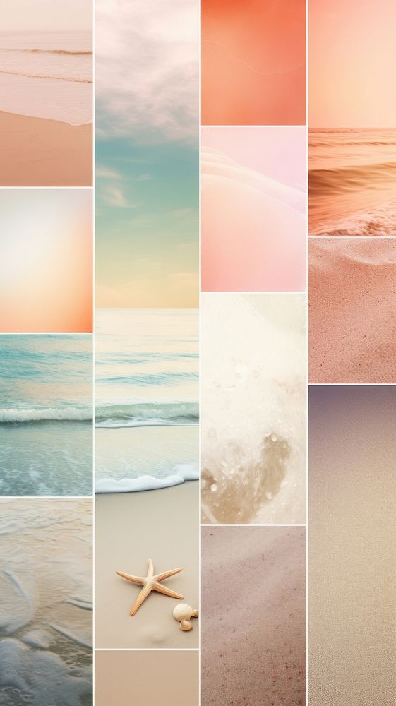 Beach of summer outdoors nature ocean. AI generated Image by rawpixel.