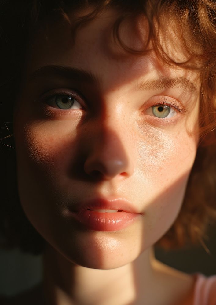 Young woman portrait photography skin. AI generated Image by rawpixel.