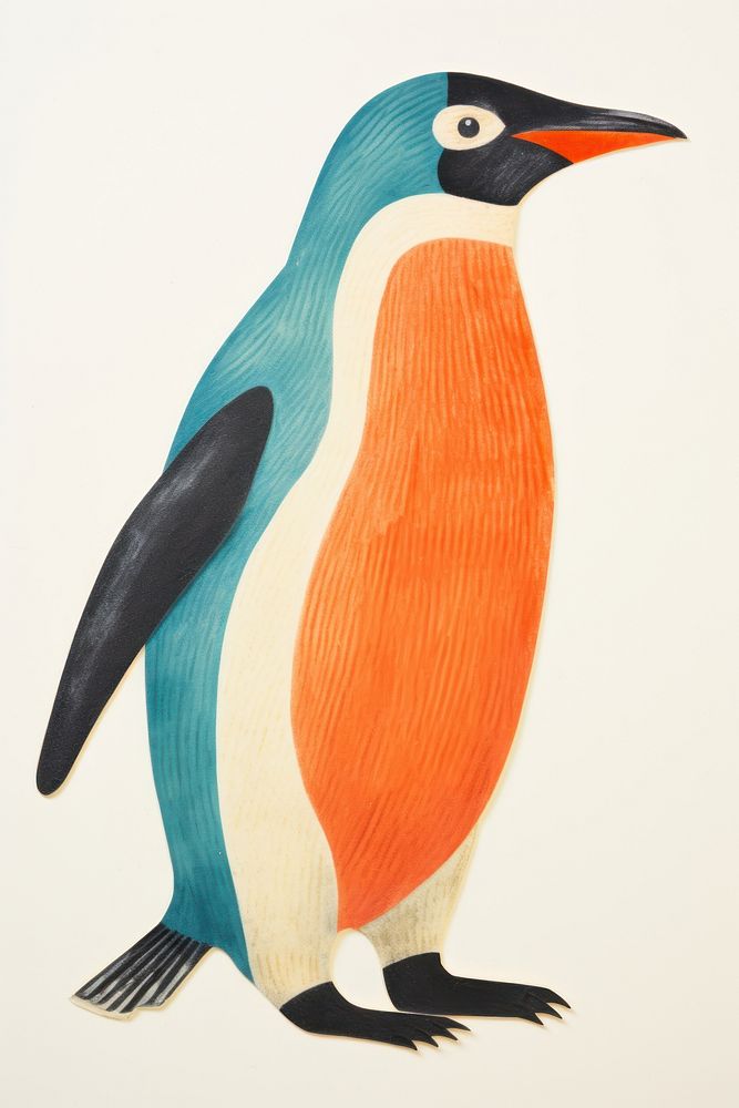 Penguin animal bird creativity. AI generated Image by rawpixel.
