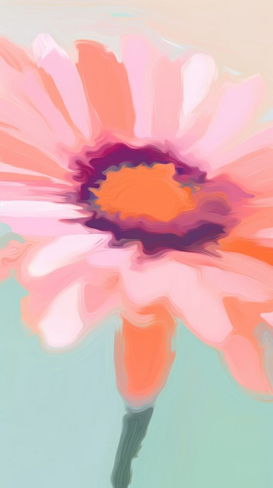 Flower backgrounds painting petal. AI generated Image by rawpixel.