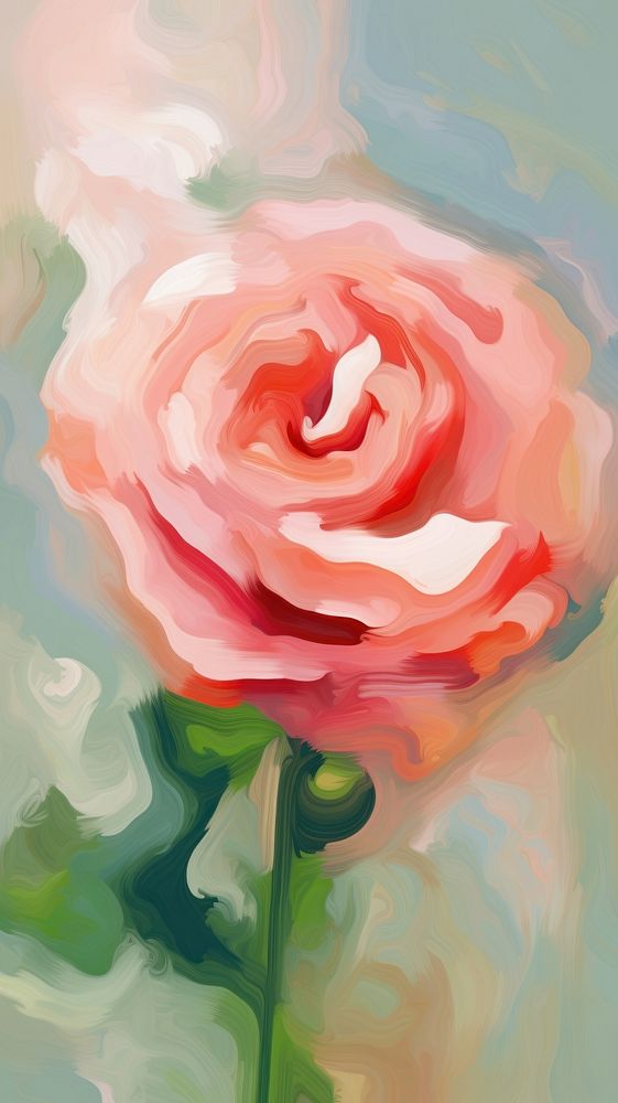 Rose backgrounds painting pattern. AI generated Image by rawpixel.