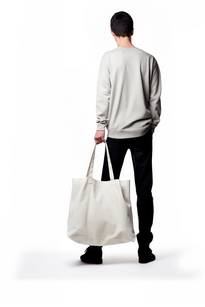 Human holding tote bag handbag sleeve adult. AI generated Image by rawpixel.