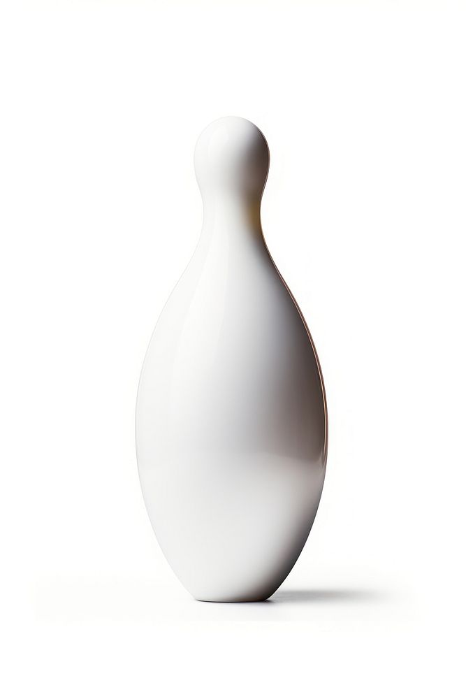 Bowling pin porcelain lighting white. AI generated Image by rawpixel.