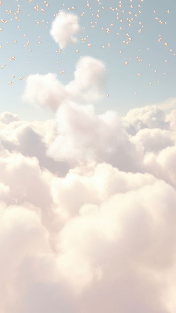 White cloud outdoors nature sky. AI generated Image by rawpixel.