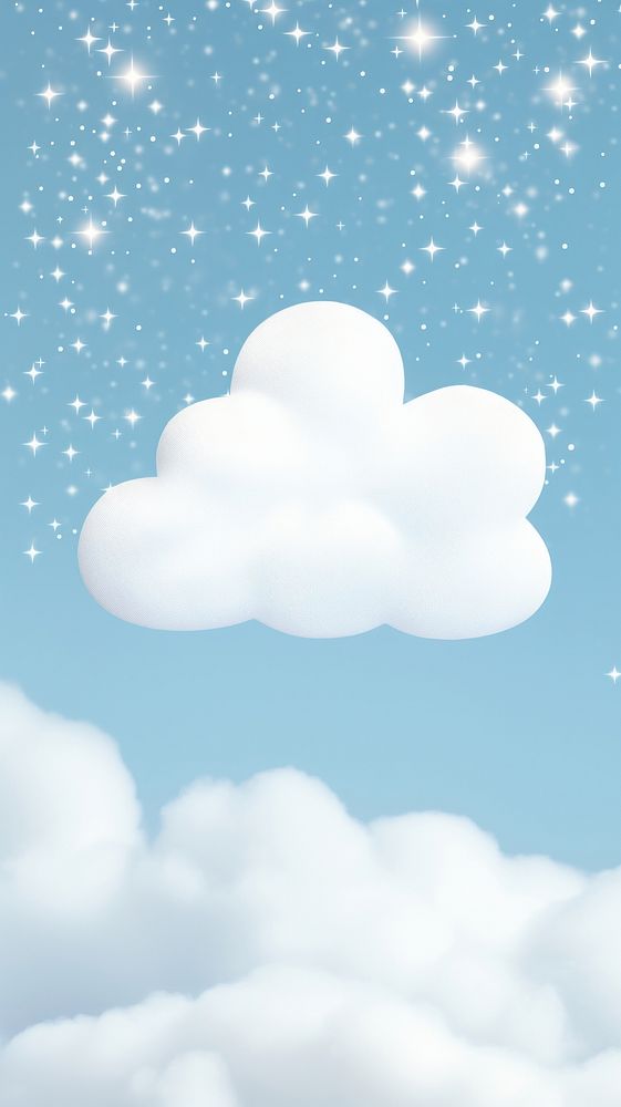 White cloud astronomy outdoors nature. AI generated Image by rawpixel.