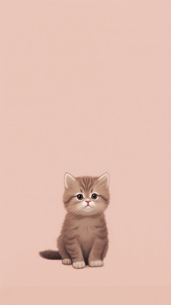 A tabby kitten animal mammal cute. AI generated Image by rawpixel.
