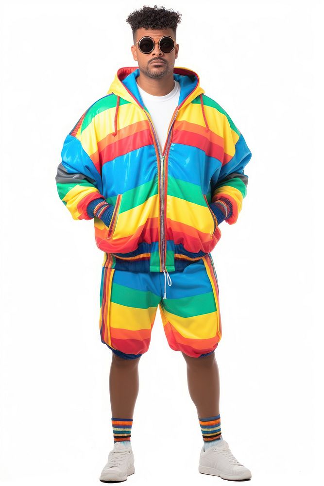 Young American African man sweatshirt fashion jacket. AI generated Image by rawpixel.