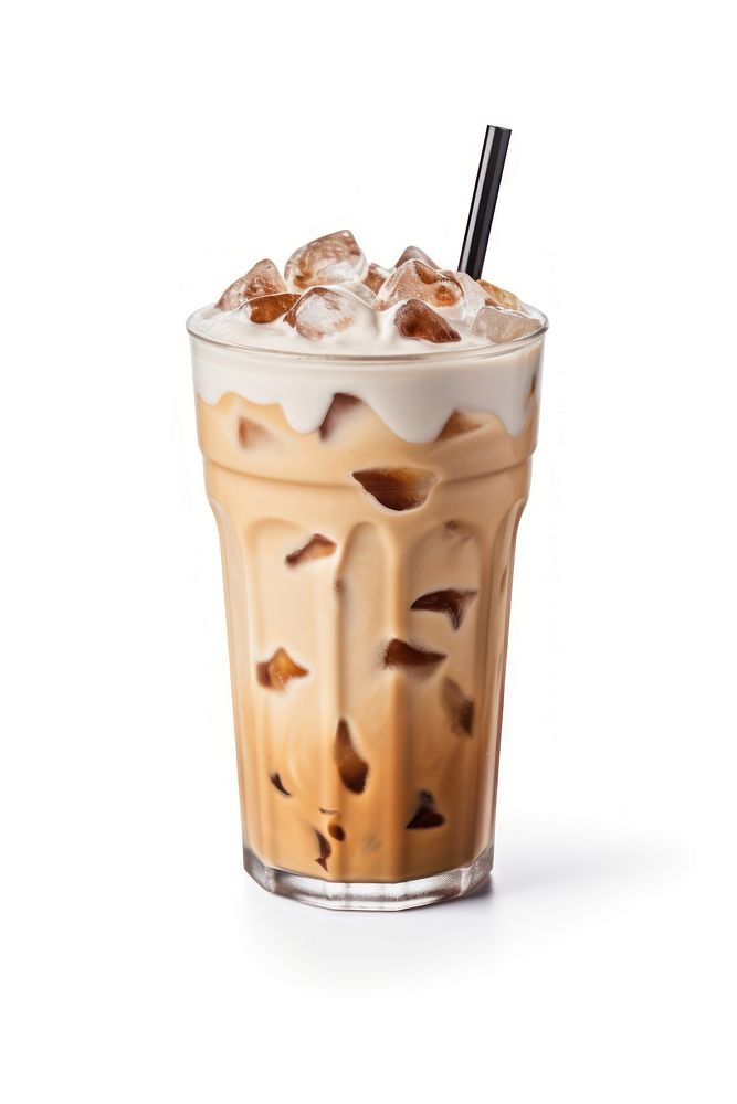 Iced cappuccino milkshake drink cup. AI generated Image by rawpixel.