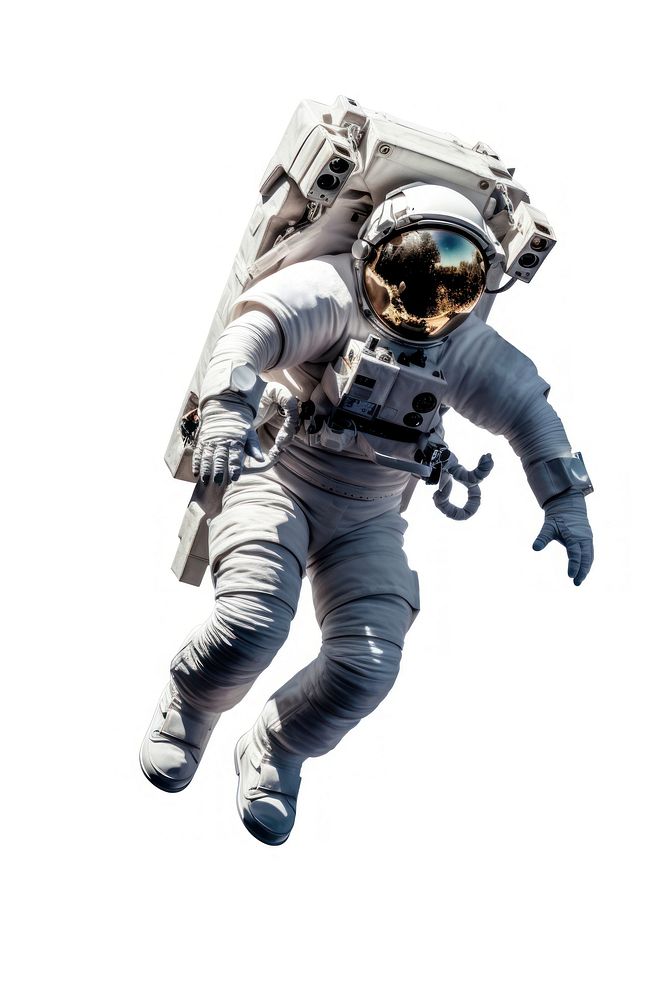 Spaceman flight helmet space white background. AI generated Image by rawpixel.