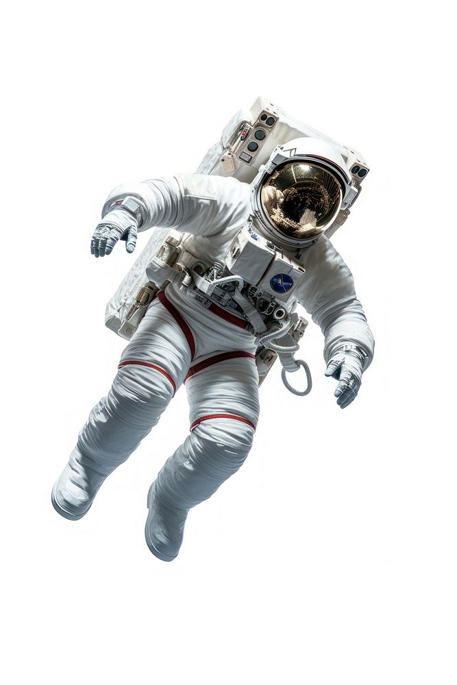Spaceman flight space white background adventure. AI generated Image by rawpixel.