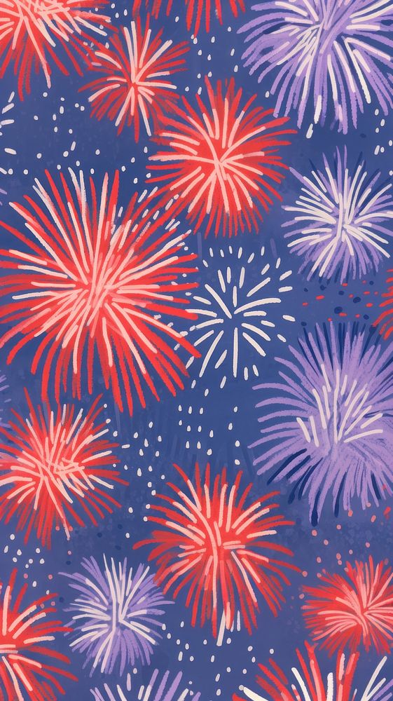 Firework pattern fireworks red backgrounds. AI generated Image by rawpixel.