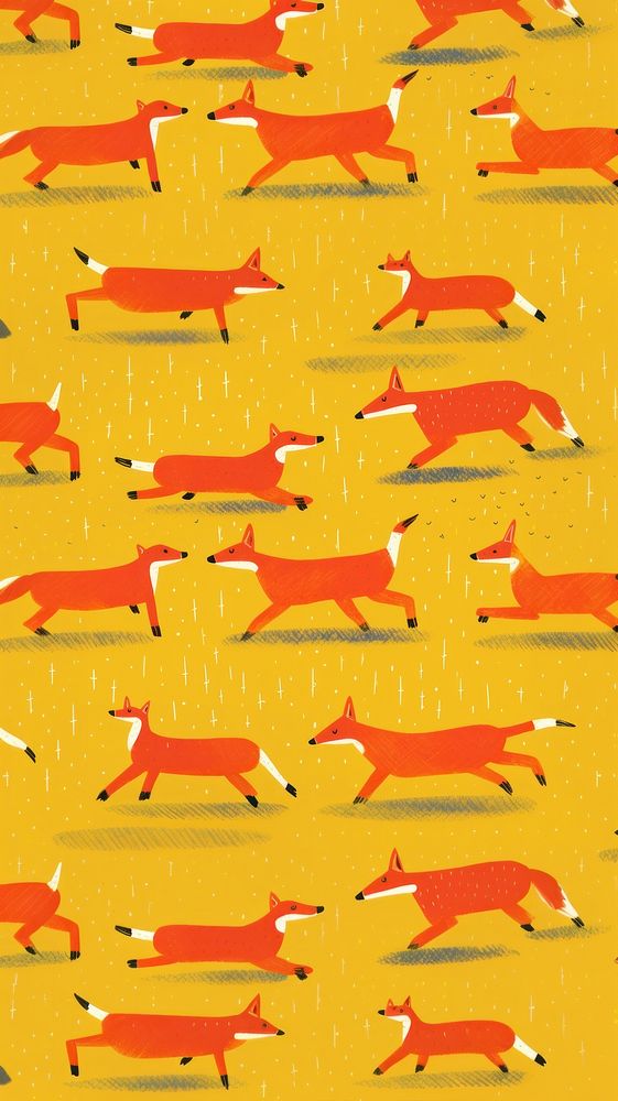 Fox pattern backgrounds animal mammal. AI generated Image by rawpixel.