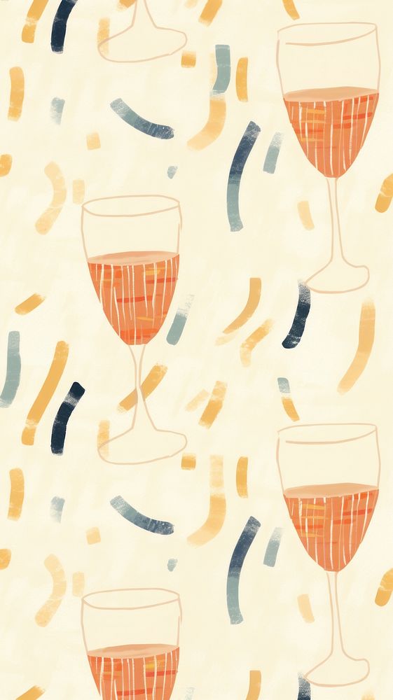 Champagne glass pattern drink refreshment backgrounds. AI generated Image by rawpixel.