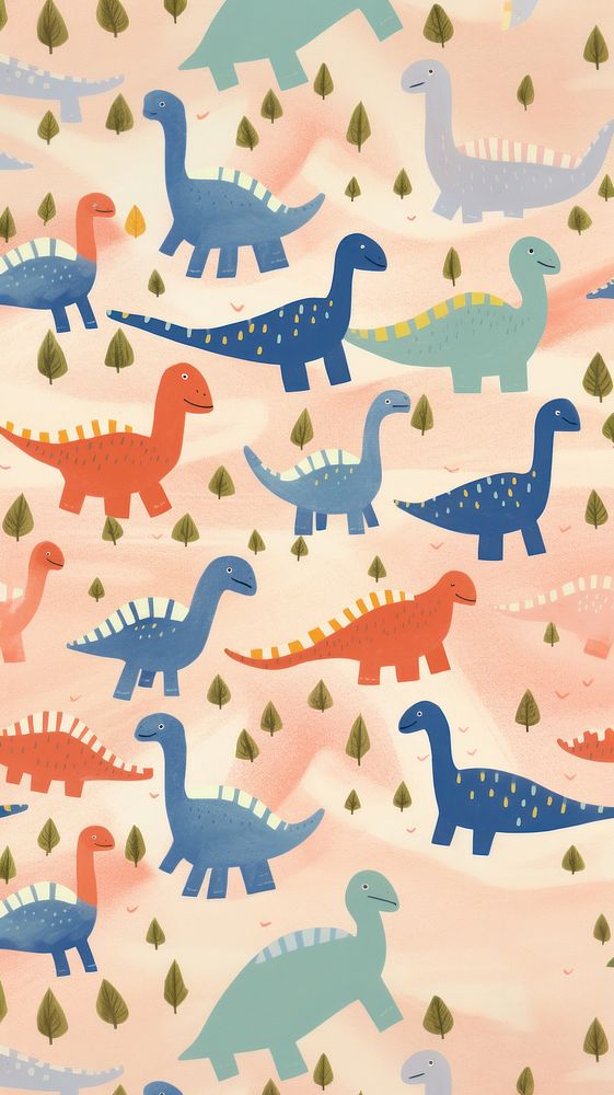Dinosaur pattern animal art backgrounds. AI generated Image by rawpixel.