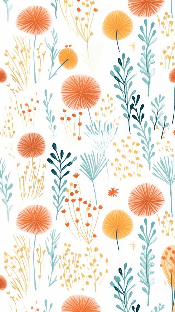 Flower pattern backgrounds plant creativity. AI generated Image by rawpixel.