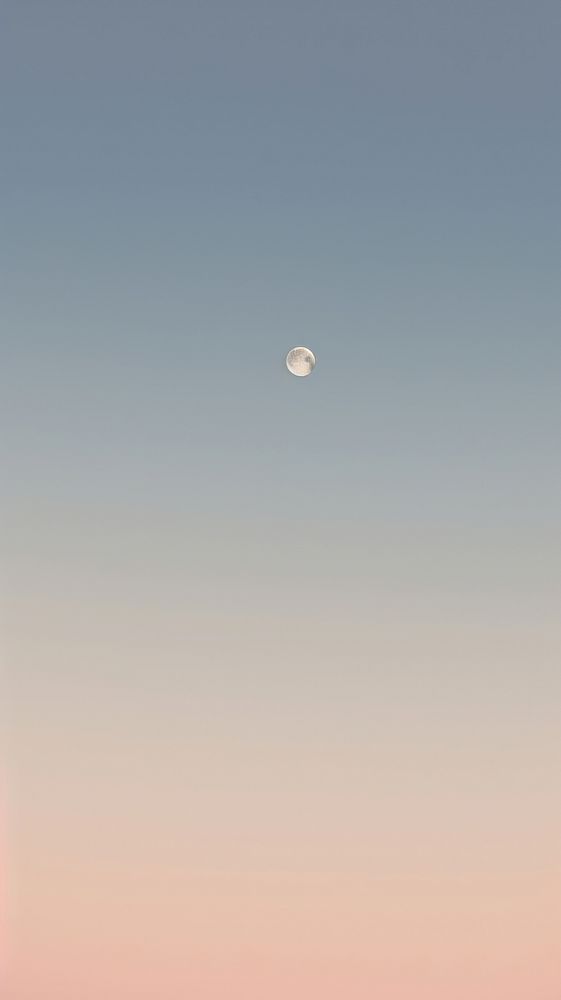 Moon in the sky astronomy outdoors nature. AI generated Image by rawpixel.