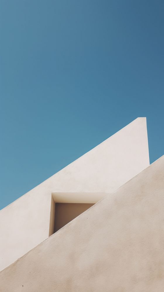 A concrete structure wall sky architecture. AI generated Image by rawpixel.
