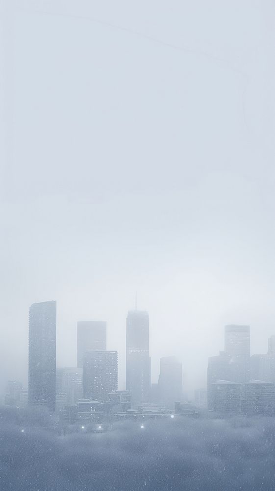 City winter landscape architecture cityscape building. AI generated Image by rawpixel.