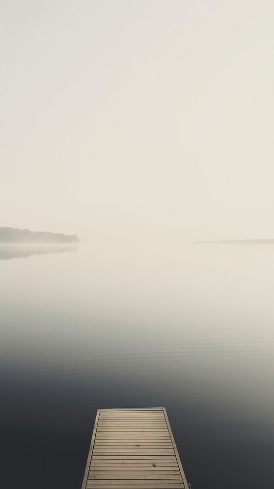Lake outdoors horizon nature. AI generated Image by rawpixel.