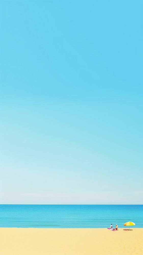 Summer beach sunbathing outdoors horizon. AI generated Image by rawpixel.