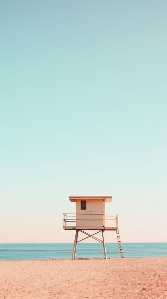 Summer beach architecture outdoors horizon. AI generated Image by rawpixel.