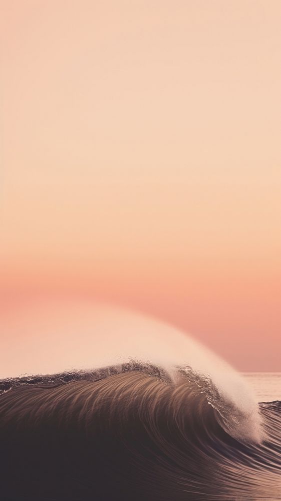 Wave outdoors horizon nature. AI generated Image by rawpixel.
