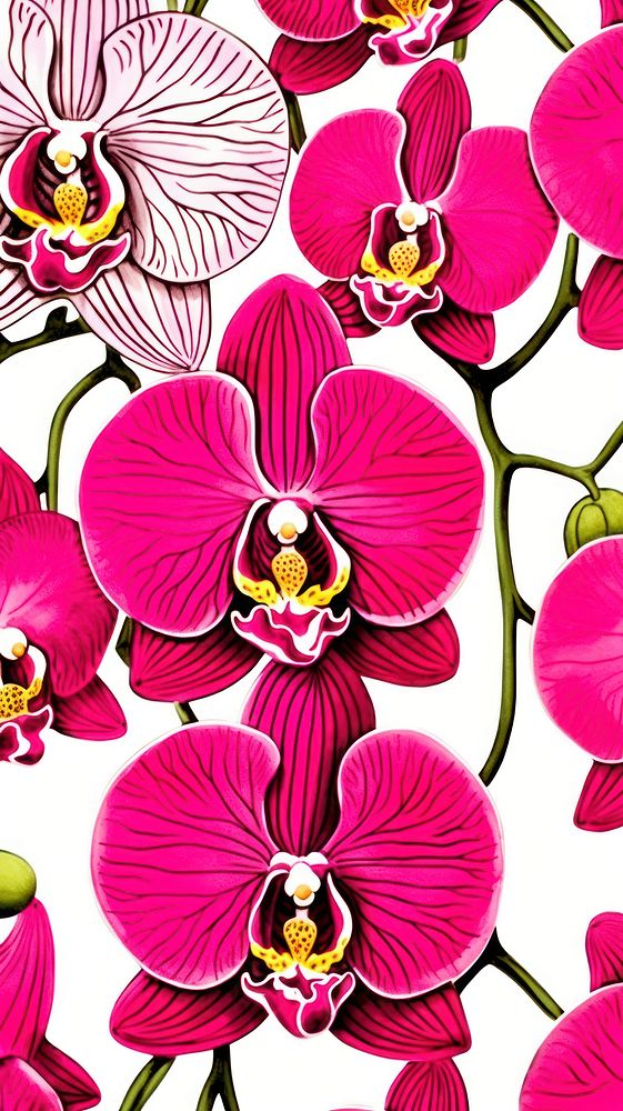 Orchids orchid flower petal. AI generated Image by rawpixel.