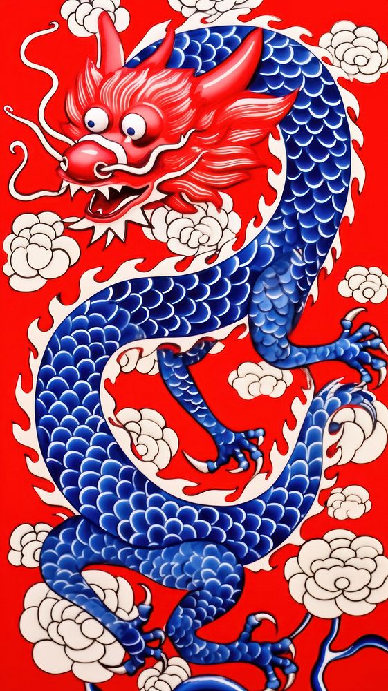 Chinese Dragon dragon representation chinese dragon. AI generated Image by rawpixel.