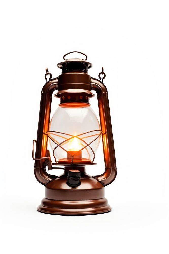 Lamp lantern white background illuminated. AI generated Image by rawpixel.