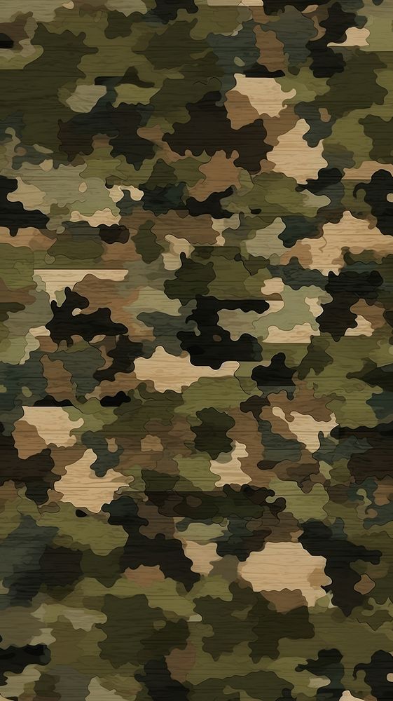 Wood texture camouflage pattern backgrounds military textile. AI generated Image by rawpixel.