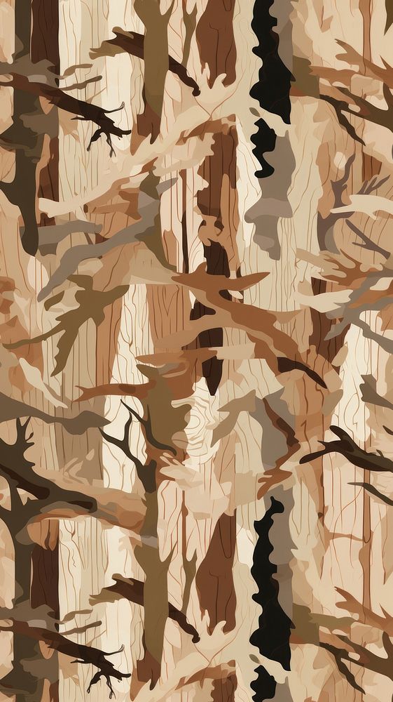 Wood texture camouflage pattern backgrounds art textured. AI generated Image by rawpixel.