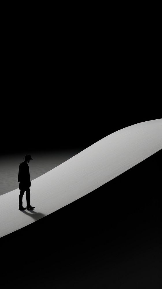 Man walk photography silhouette walking. AI generated Image by rawpixel.