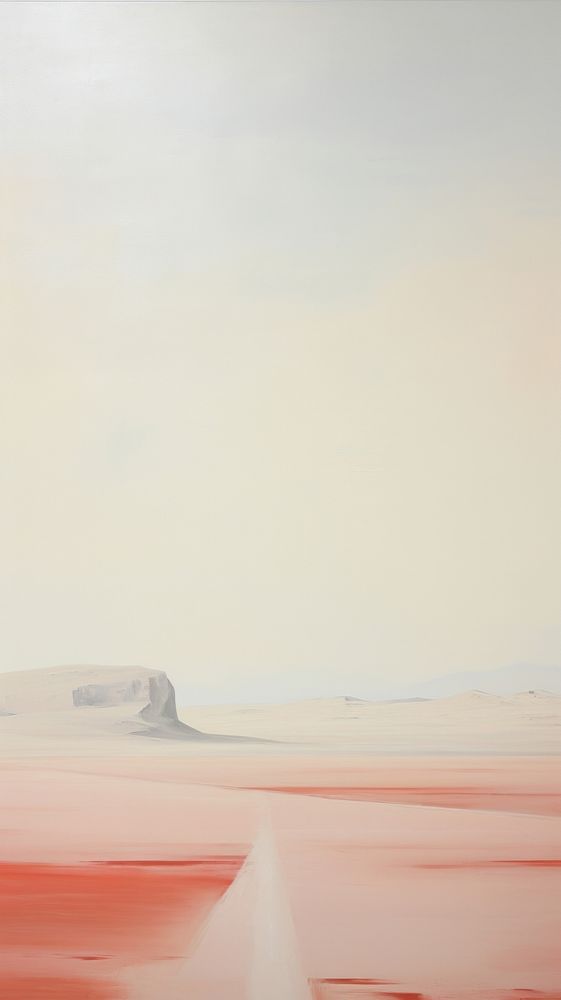 Desert painting tranquility landscape. AI generated Image by rawpixel.