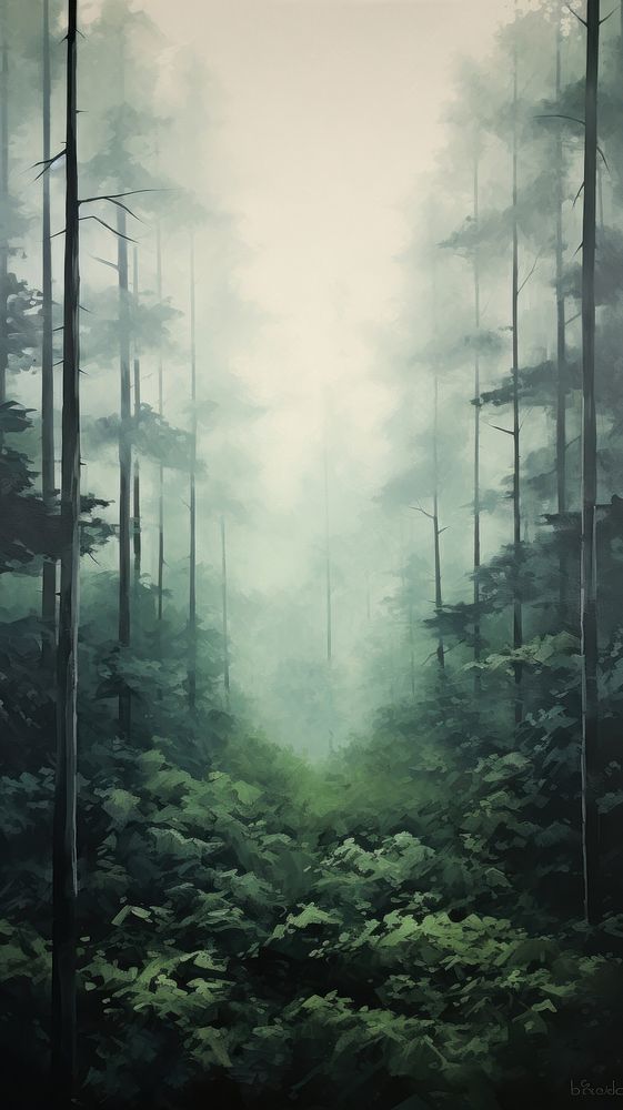 Forest woodland nature plant. AI generated Image by rawpixel.