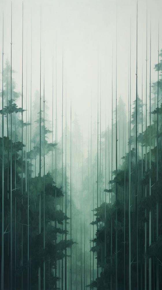 Forest nature plant mist. AI generated Image by rawpixel.