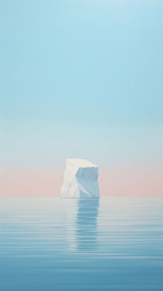 Iceberg outdoors nature tranquility. AI generated Image by rawpixel.