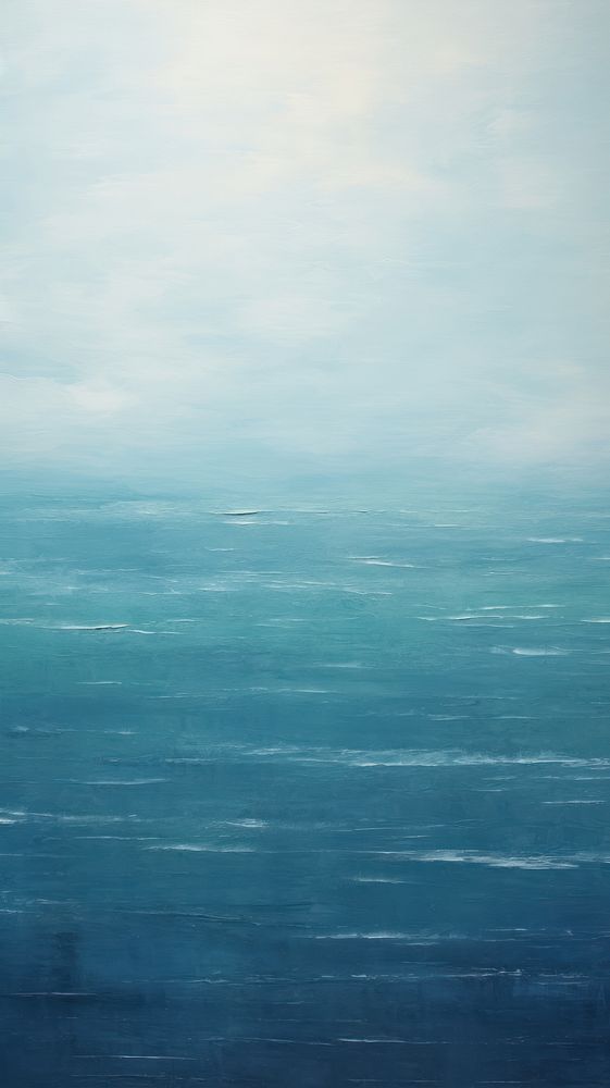 Sea scape painting horizon nature. AI generated Image by rawpixel.