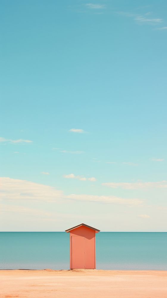 Beach architecture landscape outdoors. AI generated Image by rawpixel.