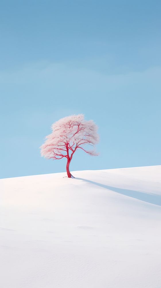 Snow landscape outdoors nature. AI generated Image by rawpixel.