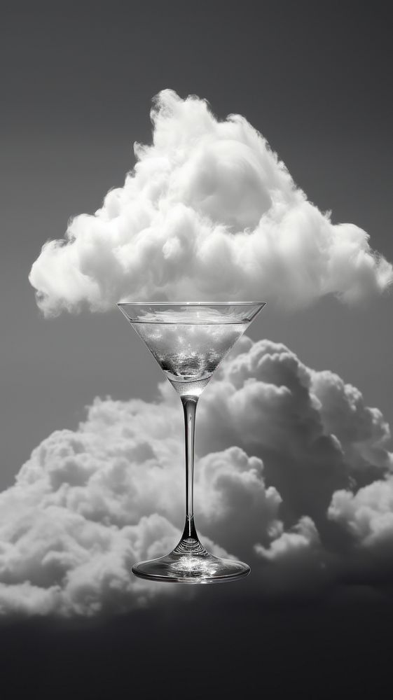 Cocktail cloud sky nature. AI generated Image by rawpixel.