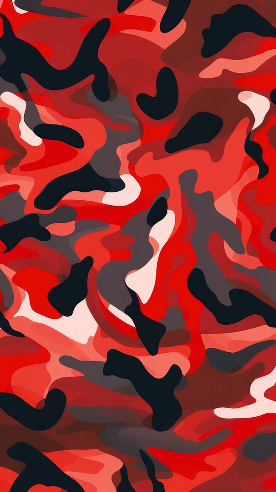 Red camouflage pattern backgrounds military abstract. AI generated Image by rawpixel.