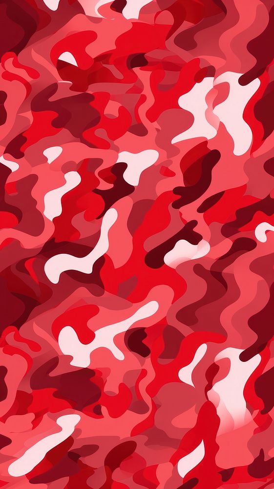 Red camouflage pattern backgrounds military textile. AI generated Image by rawpixel.